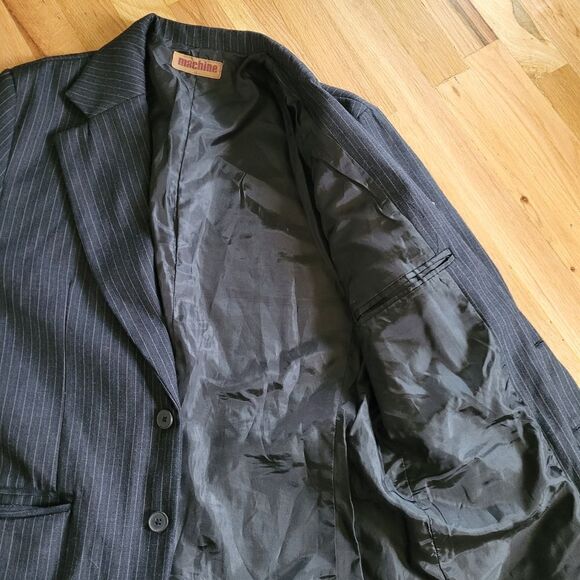 Machine Men’s Design Striped Blazer Large - Picture 10 of 12